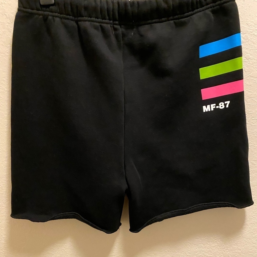 Revolve Mayfair The Label Black Graphic Drawstring Shorts Size M/L - Picture 11 of 12